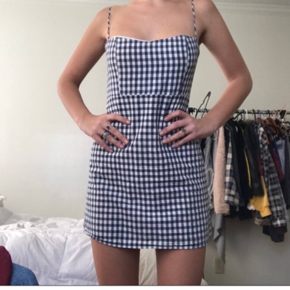 Brandy melville Karla gingham dress worn twice
